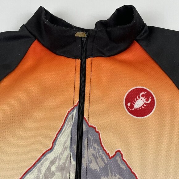 Castelli Cycling Jacket Men’s L Thermal Long Sleeve Fleece Lined Full Zip - Picture 7 of 15